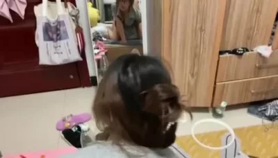 对镜艹骚货女友